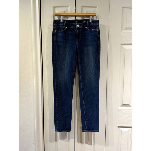 J. Jill Denim Weekender Dark Wash Slim Straight Leg Stretch Jeans 6 - Picture 3 of 11